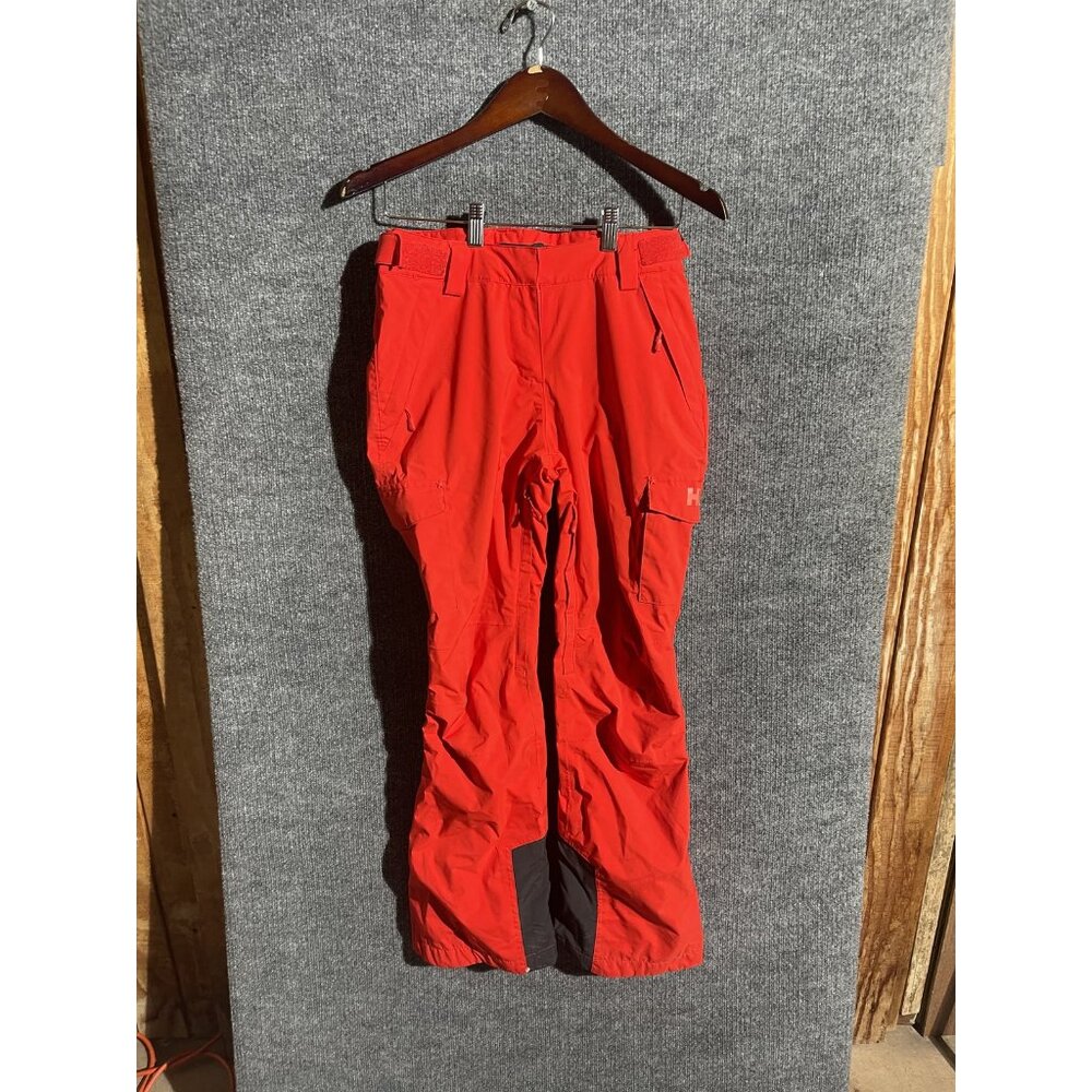 Helly Hansen Ski Snowboard Pants Mens XS Red ULLR Scuff Guards Adjustable Waist